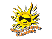 sunny-logo Sunny Carpet Cleaning logo featuring a smiling sun with sunglasses, representing professional carpet and upholstery cleaning services.