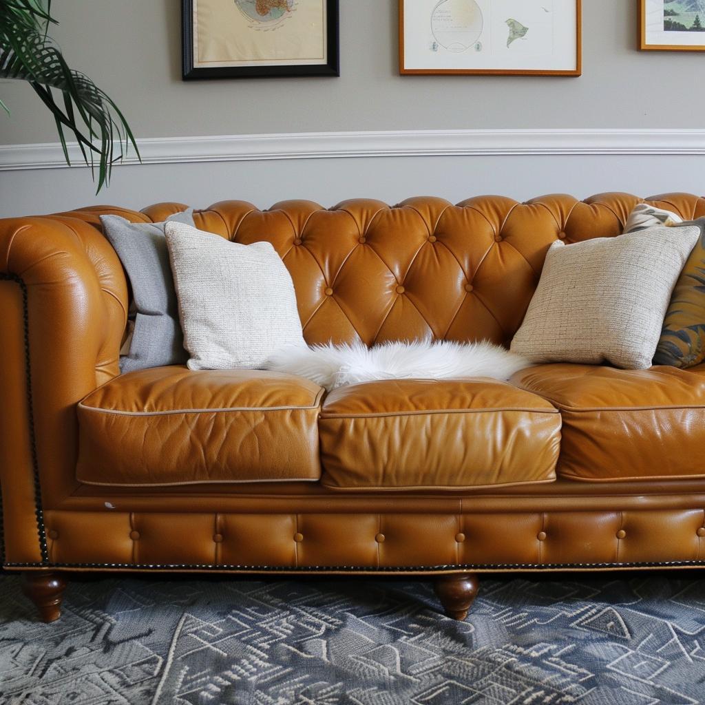 clean sofa